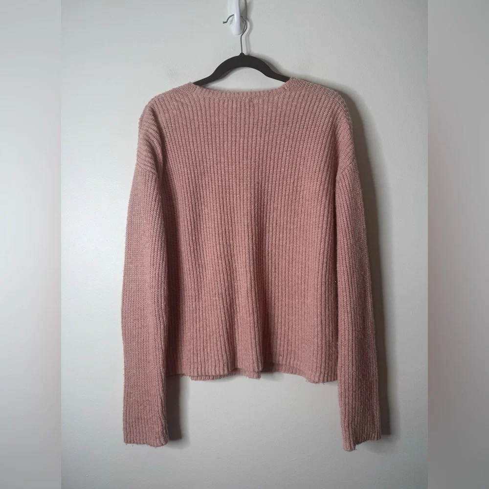 Marine Layer Cashmere Blend Elisa V-Neck Sweater large - Picture 7 of 7